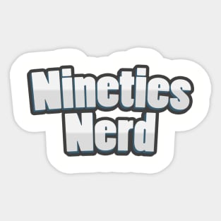 Nineties Nerd Sticker